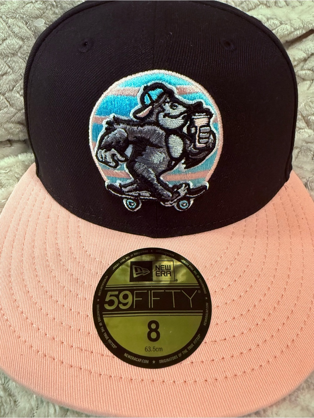 “Sip N Rip” Clinker Room/New Era 59FIFTY Collaboration Fitted Cap Black & Pink S
